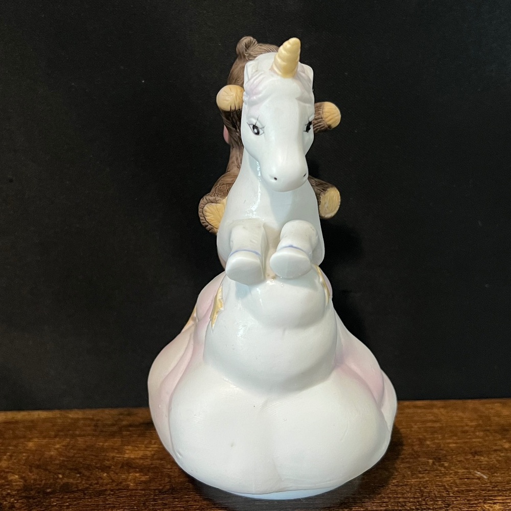 Bear Riding Unicorn Rotating Music Box - Picture 4 of 12